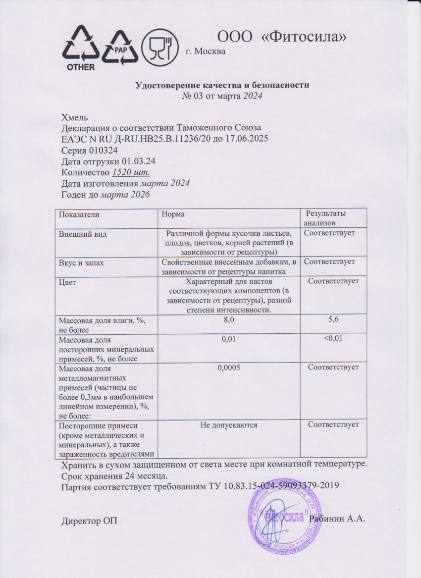 Паспорт №010324
